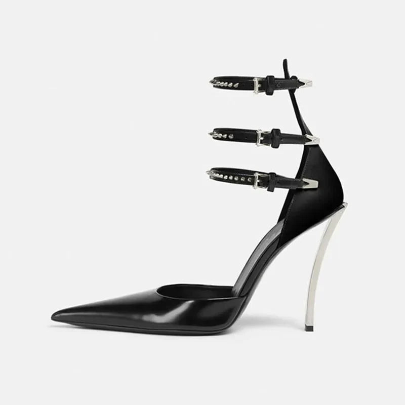 Pointed Toe Metal Super high Heel