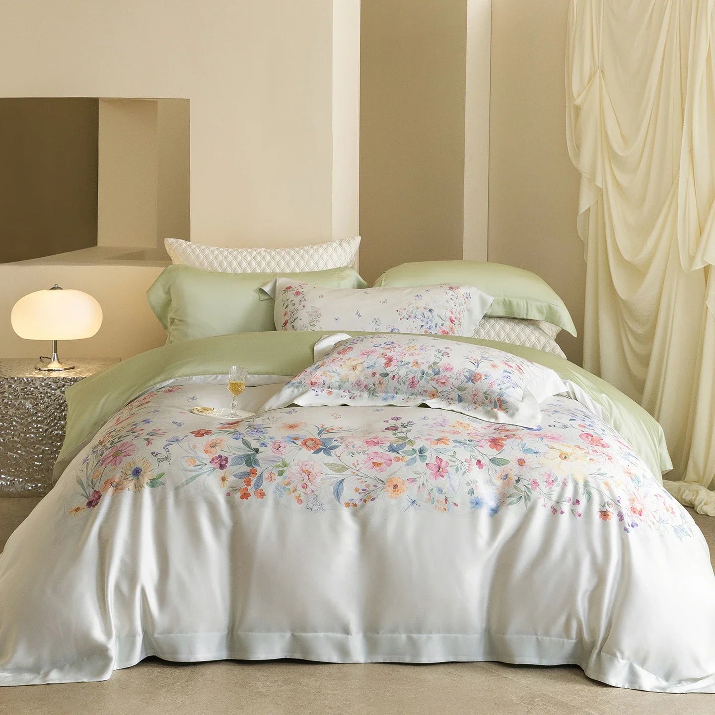600TC Lyocell Eucalyptus Fiber Soft Silky Cooling luxury Bedding Set
