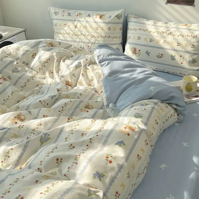 Ins Cartoon Bedding Set