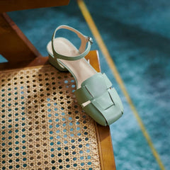 sheepskin middle Heel