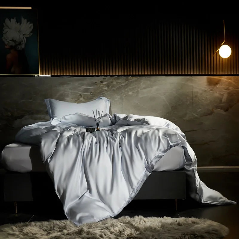 600TC Lyocell Bamboo Fiber Silky Cool Feeling Bedding Set