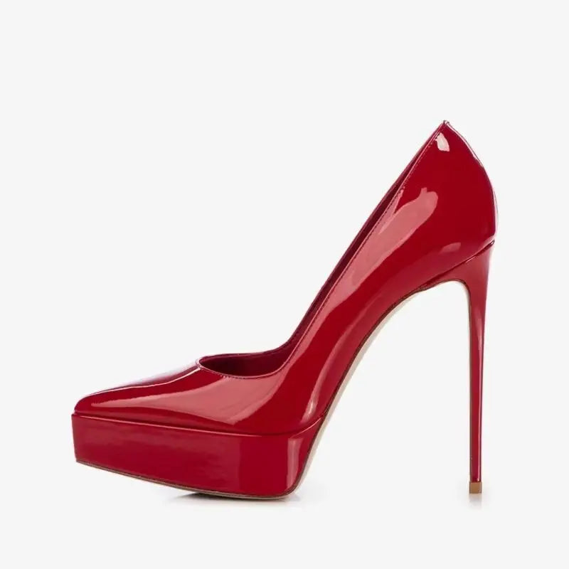 Nude Patent Leather Pumps