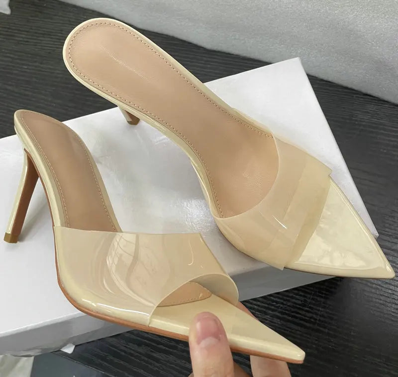 Transparent One-line Hgh Heels