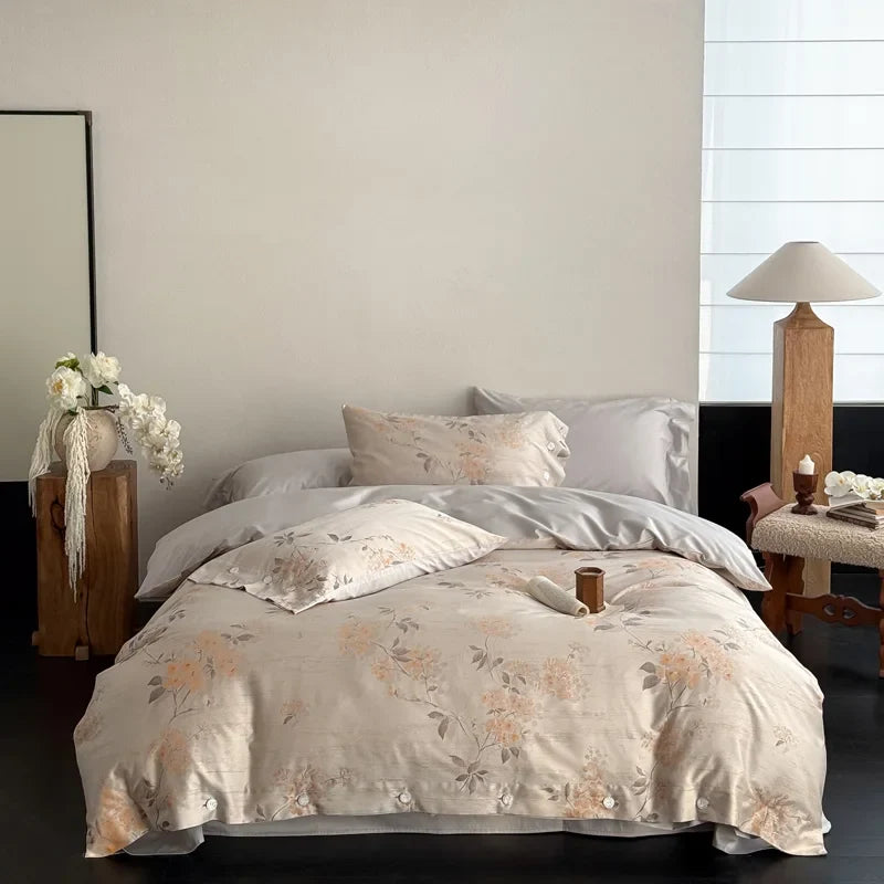 100% Cotton Yarn-dyed Jacquard Luxury Bedding Set