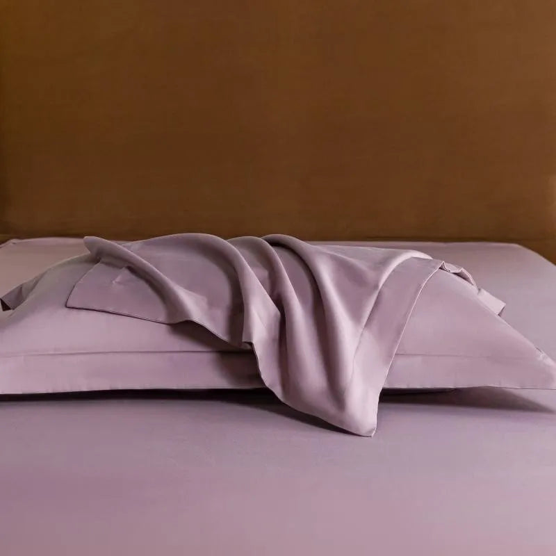 1000TC Egyptian Cotton Luxury Solid Color Duvet Cover Ultra Soft Comfortable Elastic Fitted Bed Sheet Pillowcases Twin Double