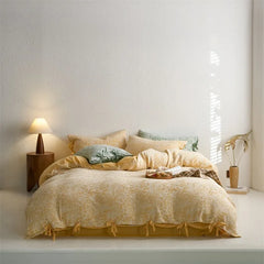 100% Cotton Double Layer Gauze Four Piece Bedding Set