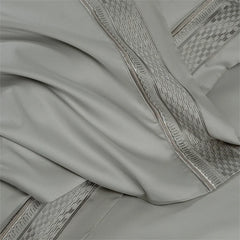 1000TC Egyptian Cotton Luxury Embroidery Hotel Style Solid Color 4Pcs Bedding Set