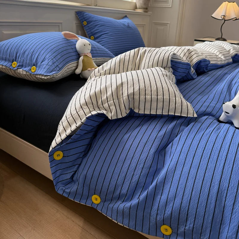 3/4Pcs Minimalist Style Bedding Set