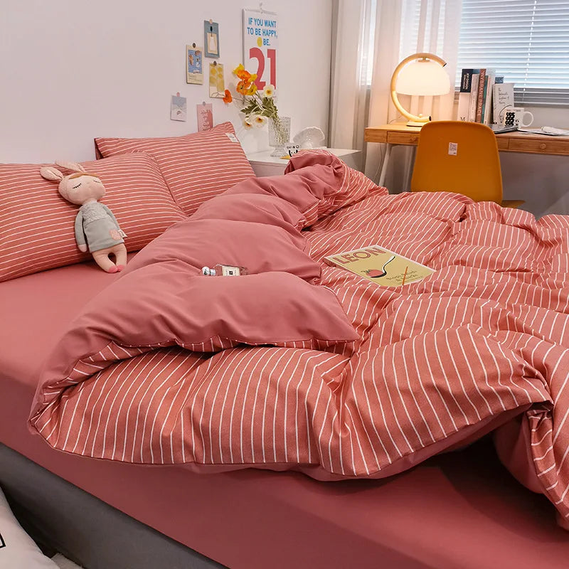 Japanese Plaid Bedding Sets