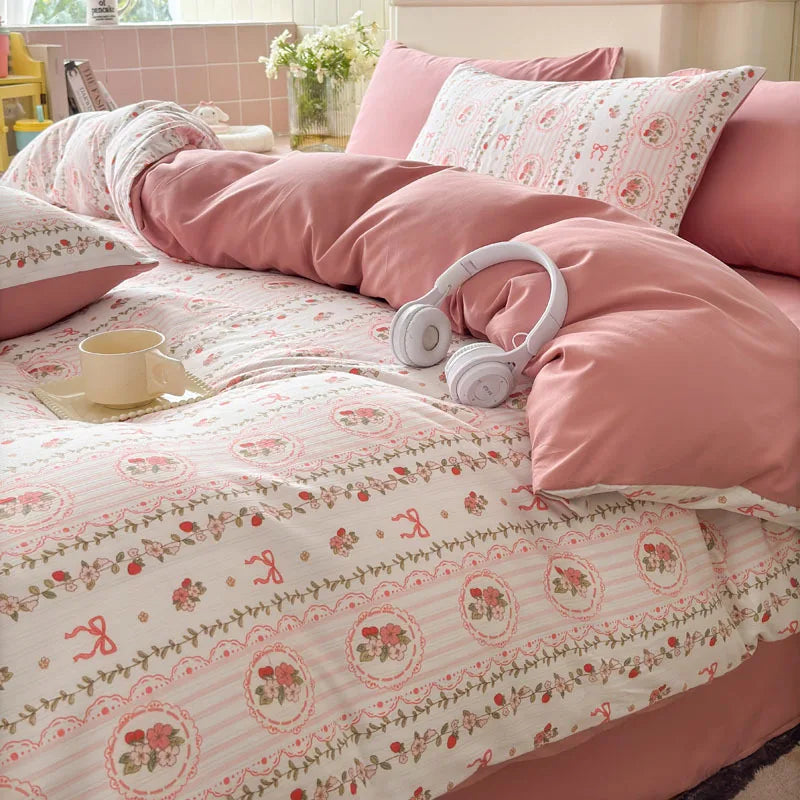 All Season Floral Printed Bedding Set