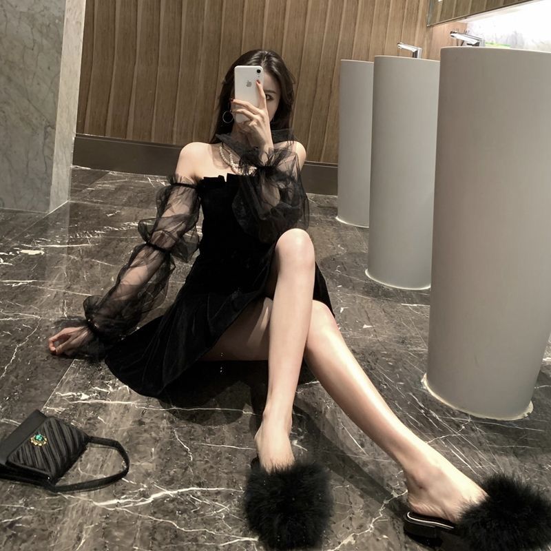 Braise Off Shoulder Mini Dress