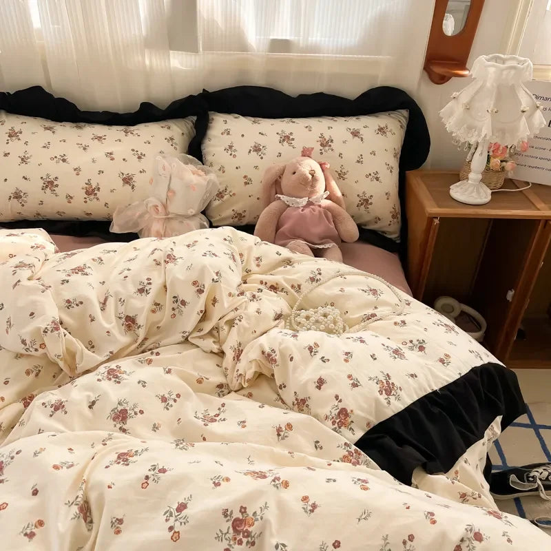 French Floral Bedding Set