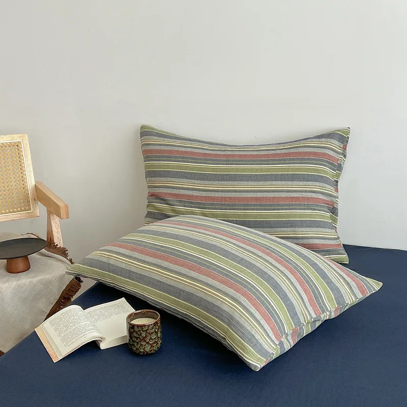 Japanese Retro Stripe Bedding Sets