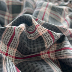 Vintage Plaid Cotton Duvet Cover Set Twin Full Queen Size Soft Bed Flat Sheet Bedding Set