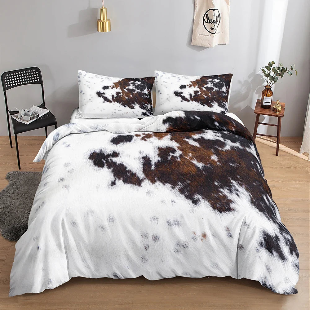 Cow Print Bedding Set