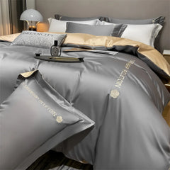 Thickened Brushed Pure Cotton 4-piece Bedding Set
