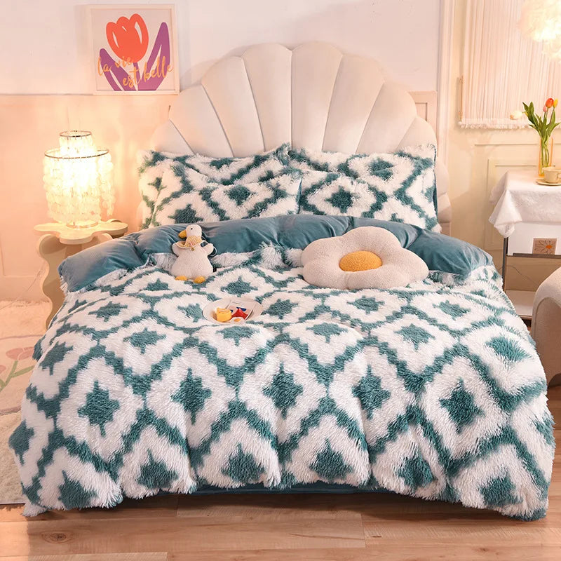 Winter Thicken Velvet Bedding Set