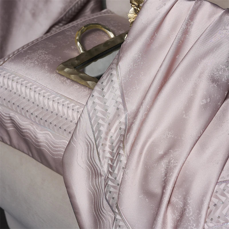 4Pcs Premium Egyptian Cotton Jacquard Bedding Set
