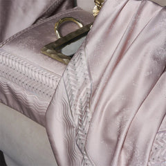 4Pcs Premium Egyptian Cotton Jacquard Bedding Set
