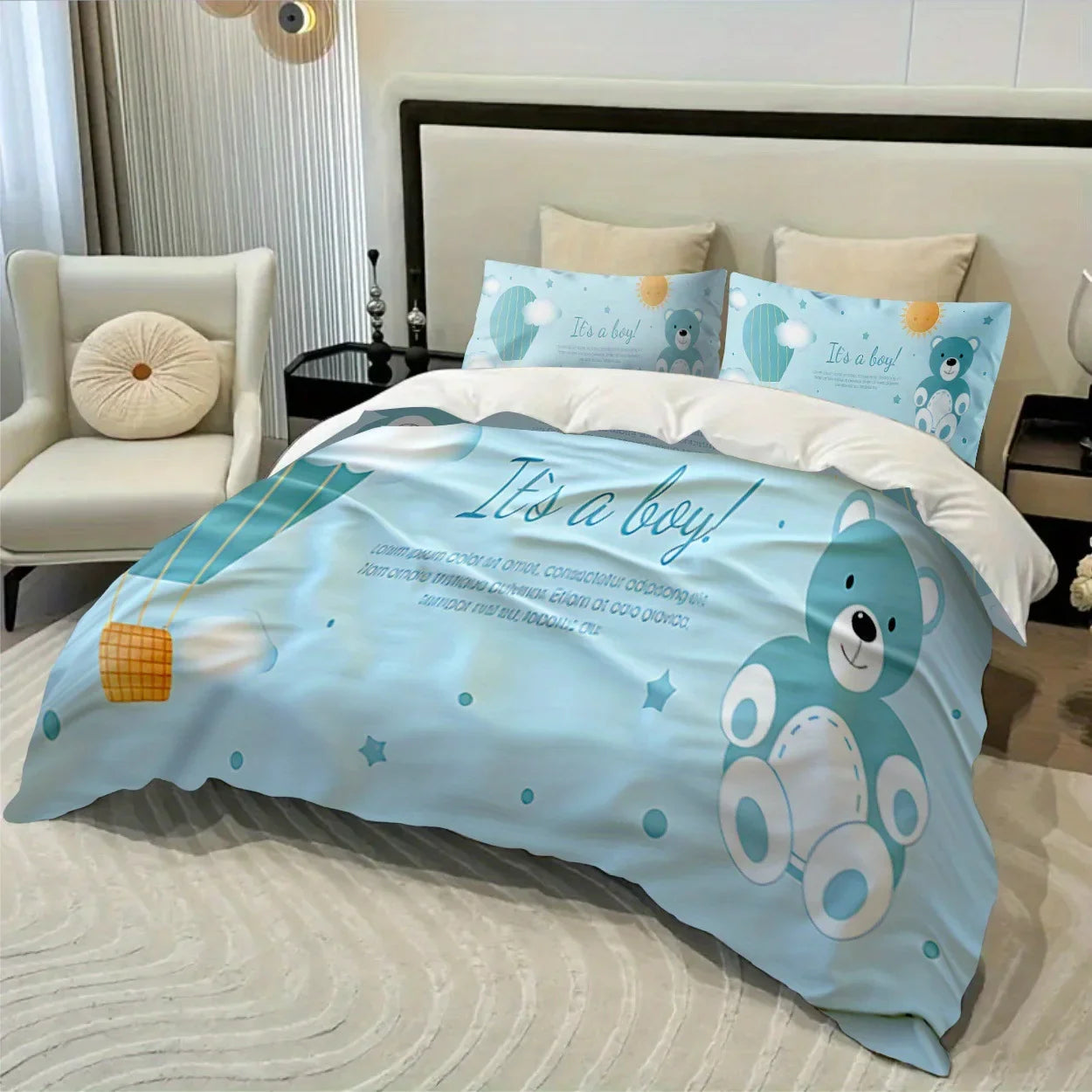 3 Pieces Duvet Cover Set with Pillowcases No Filler Christmas Gift Deer Snow AU EU US Single Double Size Girls Boys Bedding Set