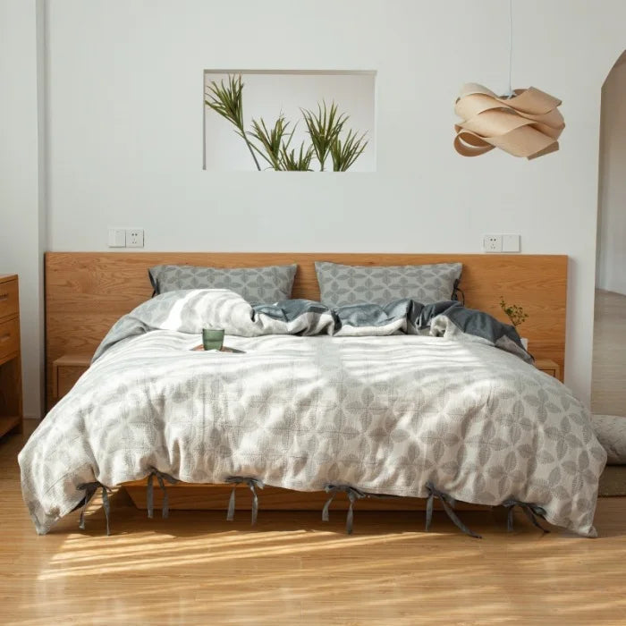 100% Cotton Double Layer Gauze Four Piece Bedding Set