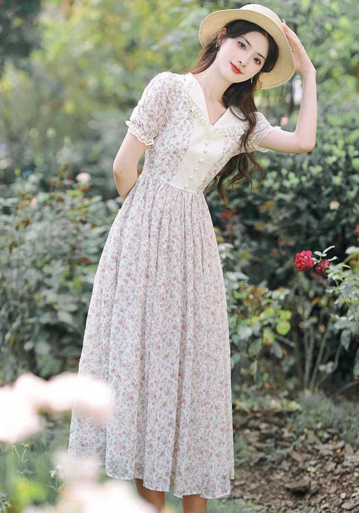 Willow Field Vintage Cottage Fairy Dress Cottagecore Aesthetic