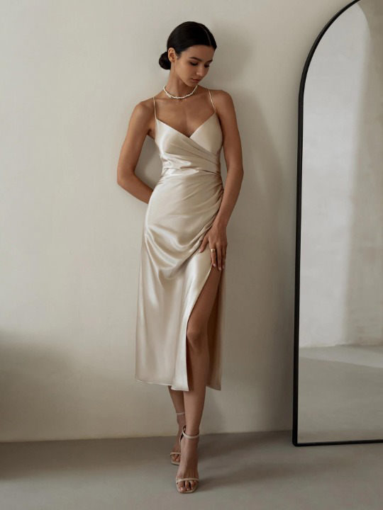 'The Victory' Satin Dress