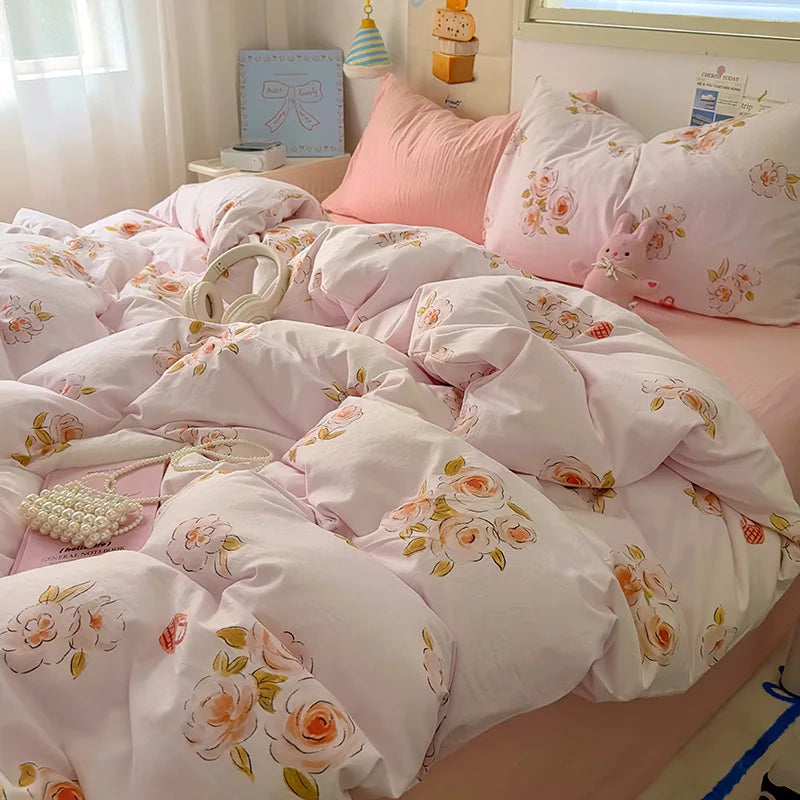 Korean Cute Girls Bedding Sets