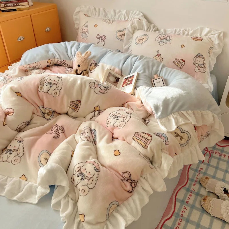 Cartoon Printed Bedding Set