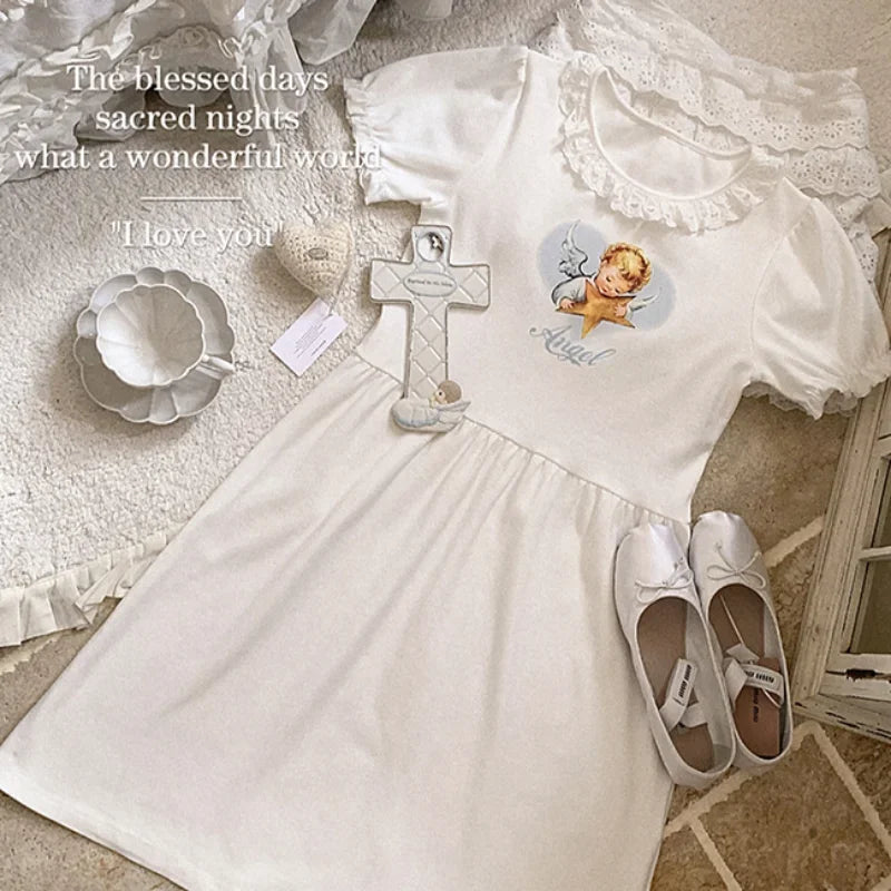 Blessed Babydoll Angelcore Dress