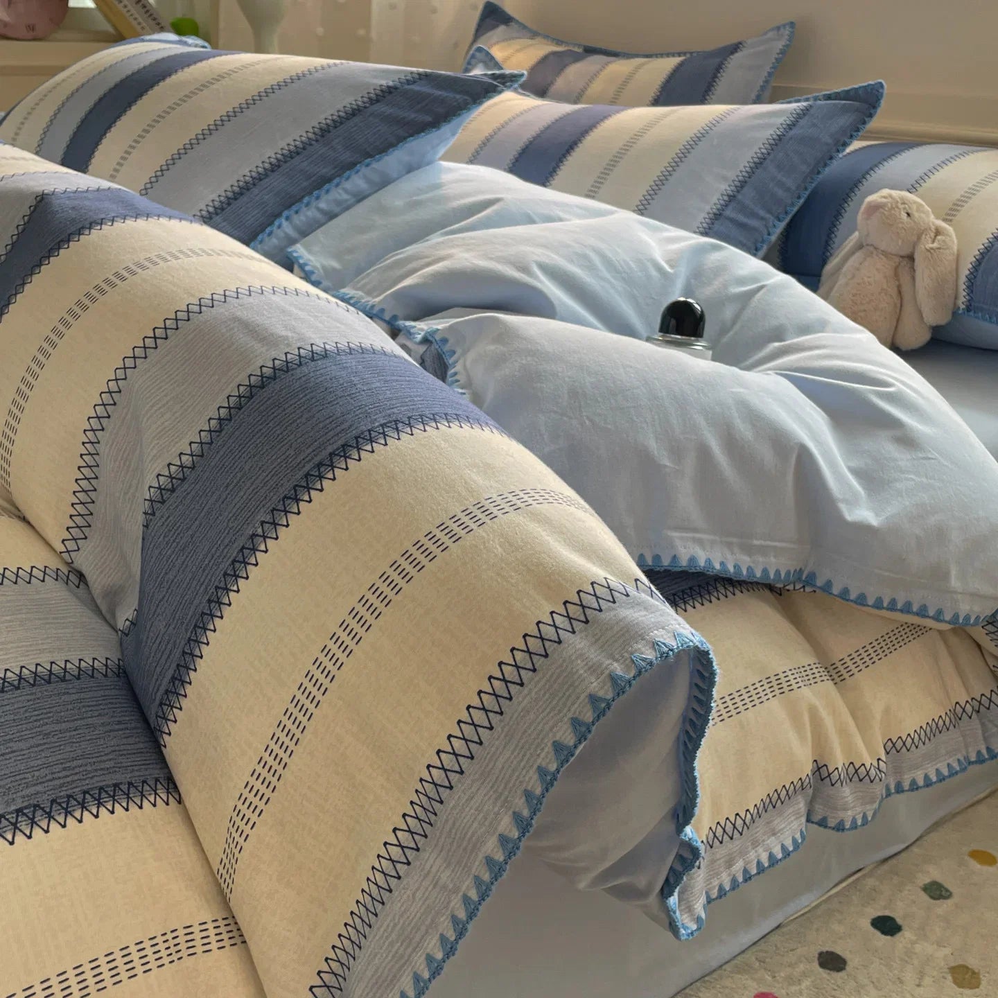 High End Bedroom 100% Cotton 4 Piece Bedding Set