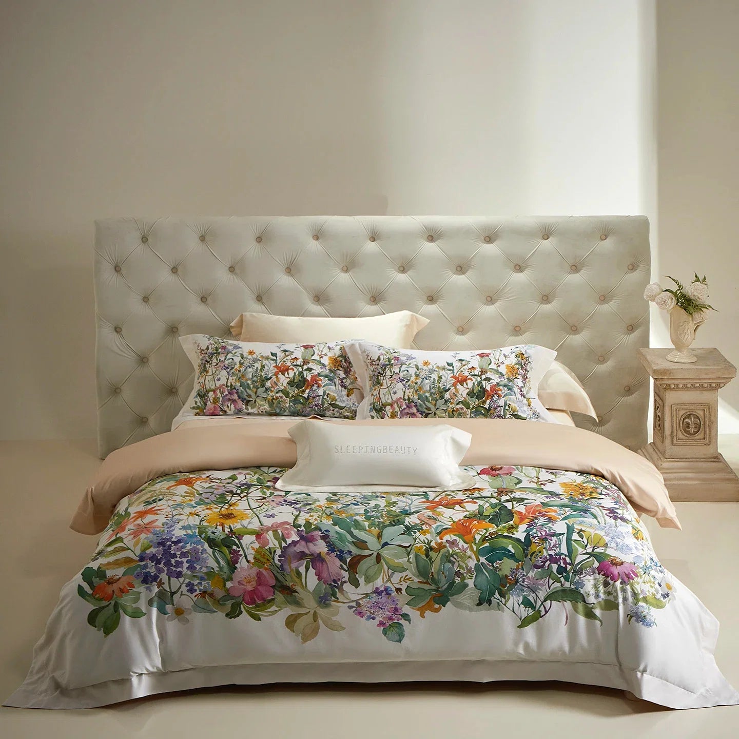 Vintage Oil Painting Style Rose Flowers Pattern Bedding Set