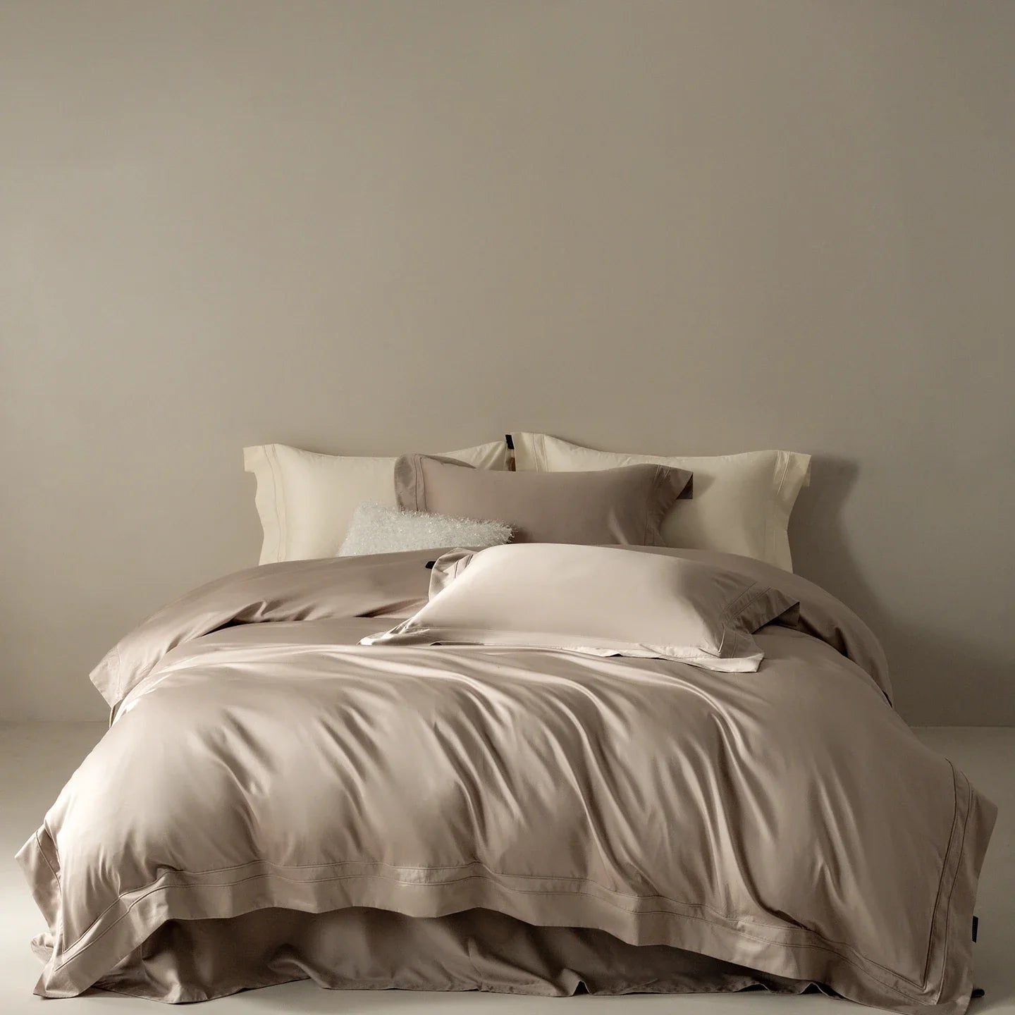 Premium 1000TC Egyptian Cotton Luxury Solid Color Simple Hotel Style Bedding Set