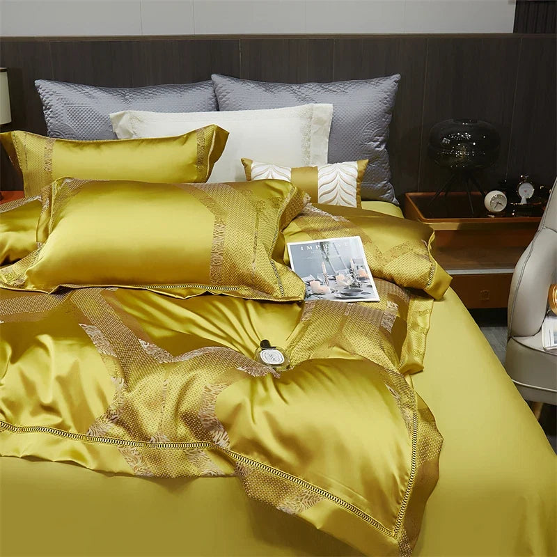 Modern Luxury Villa Egyptian Cotton Bedding Set
