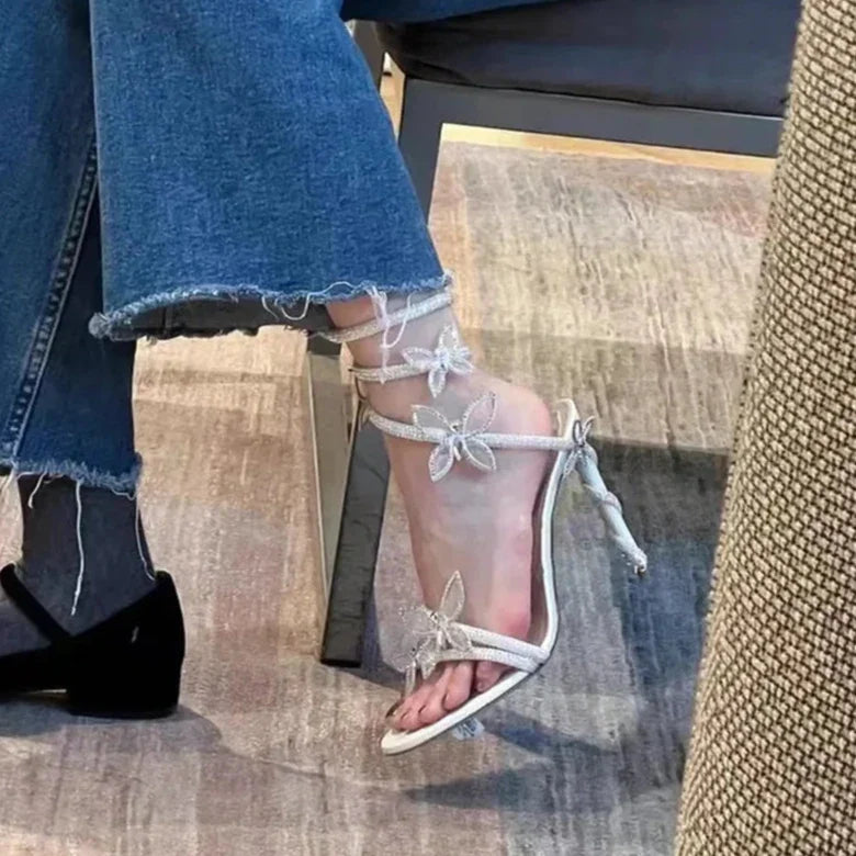 Lost Love Butterfly Gladiator Heels