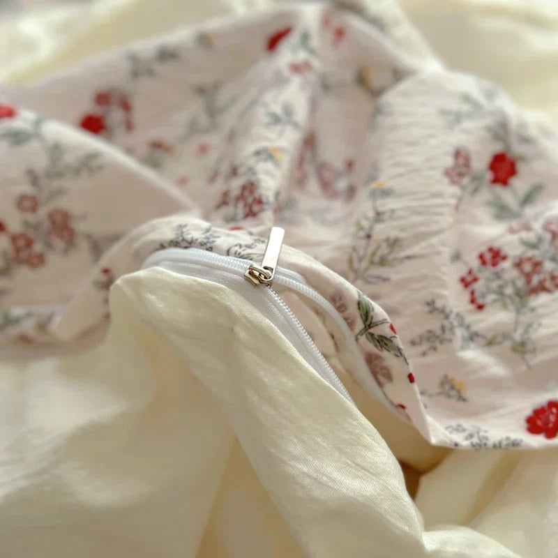 INS Princess Ruffle Printed Bedding Set