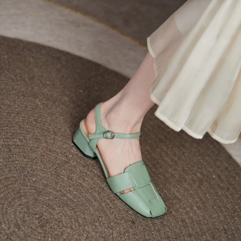 sheepskin middle Heel