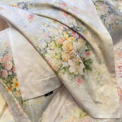 1000TC Egyptian Cotton Blooming Flowers Prints Luxury Queen King Size Bedding Set