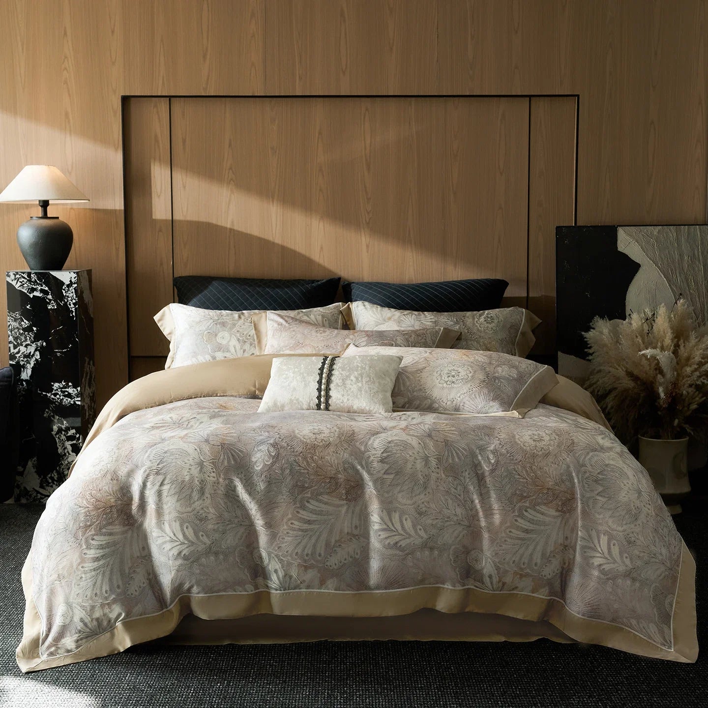 Blooming Flowers Pattern Bedding Set