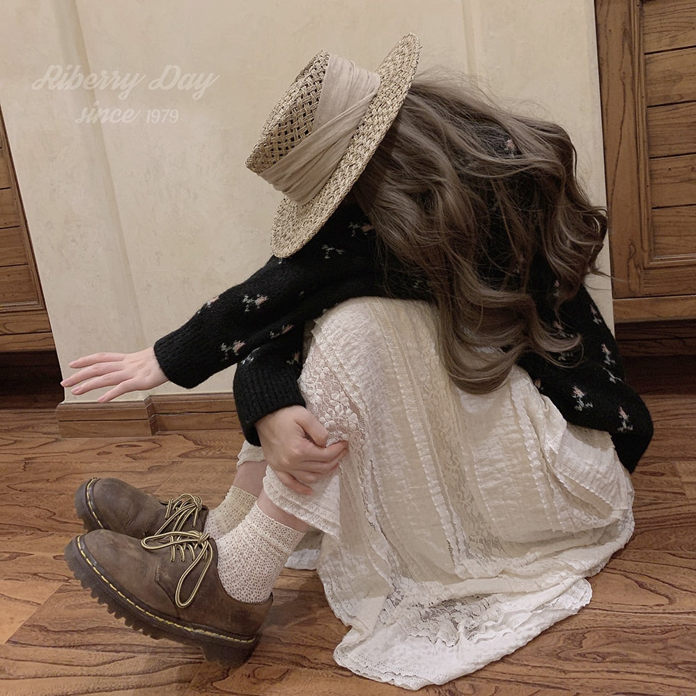 Cottagecore Vintage Fairy Lace Skirt