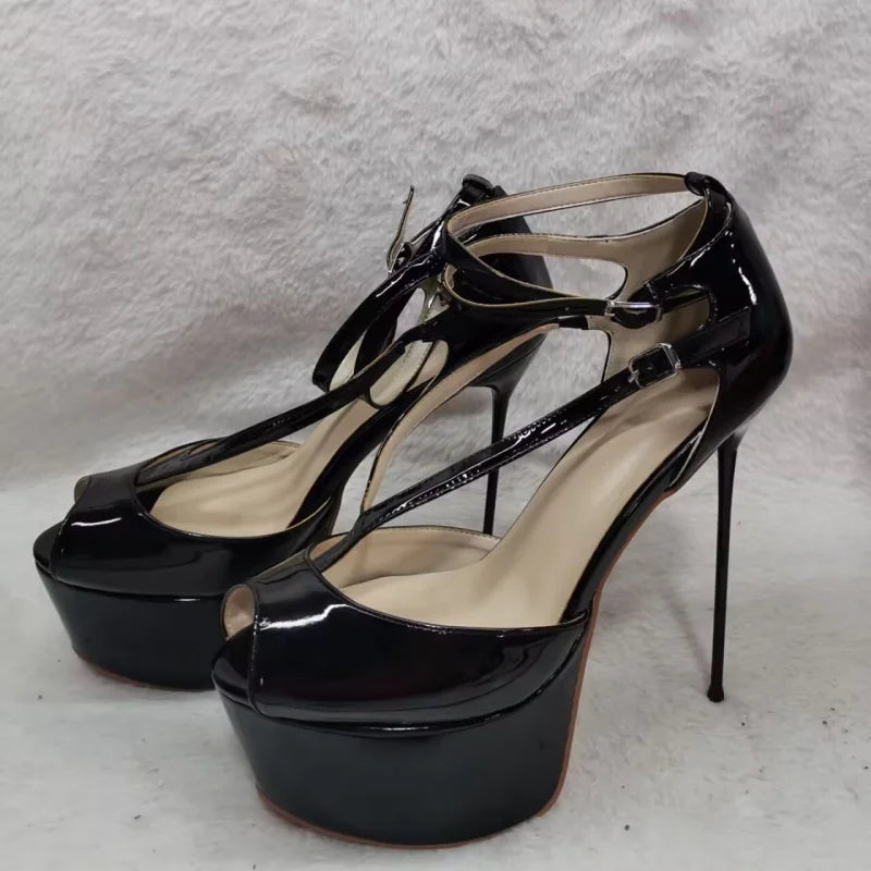 Black Patent Leather Wedding Shoes