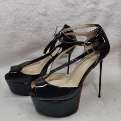 Black Patent Leather Wedding Shoes