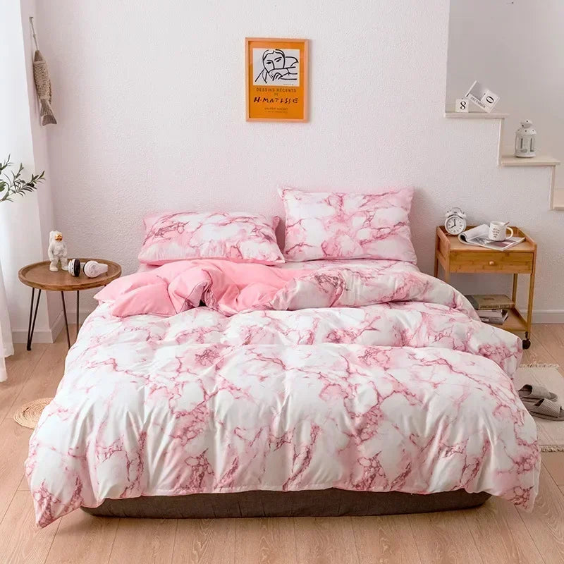 Geometric Ink Wash Print Bedding Set
