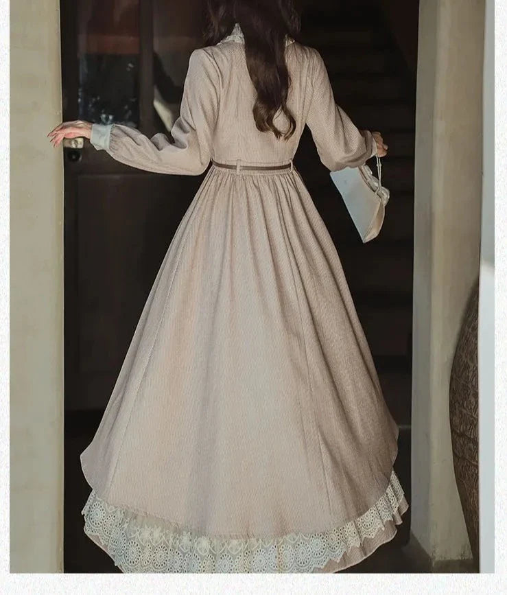 Coronata Light Academia Vintage Dress