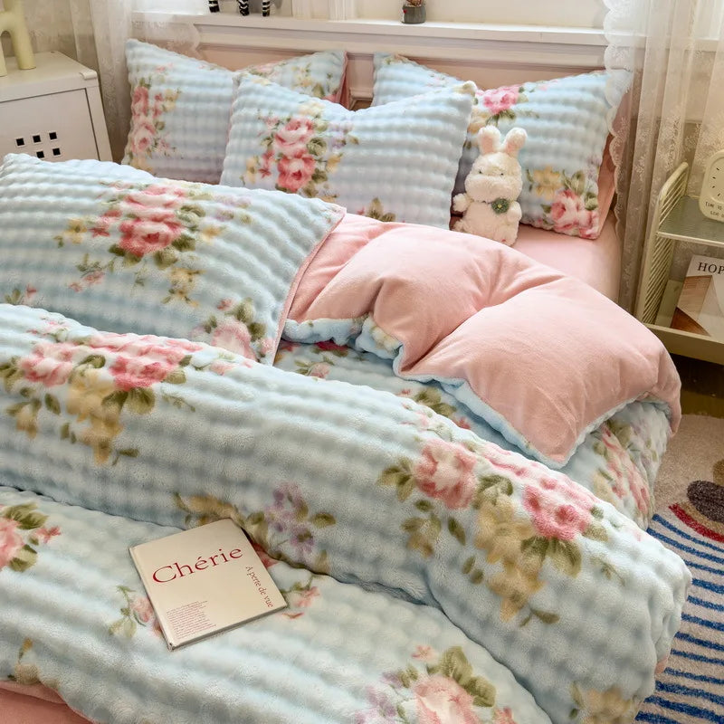 Winter ThickWarm 4pcs Bedding Set