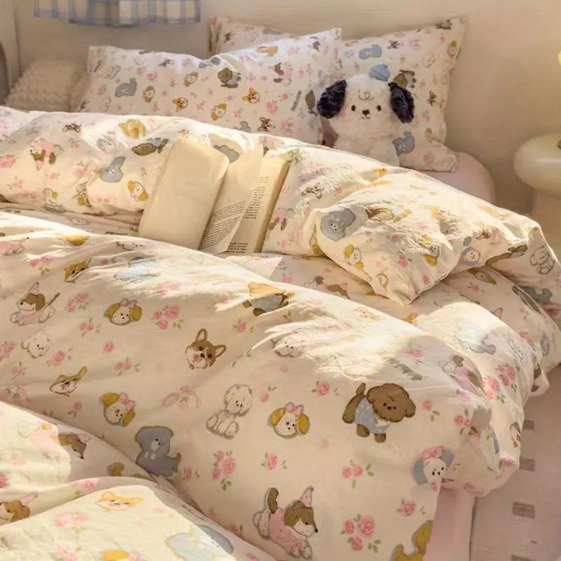 Cute Dogs Bedding Set