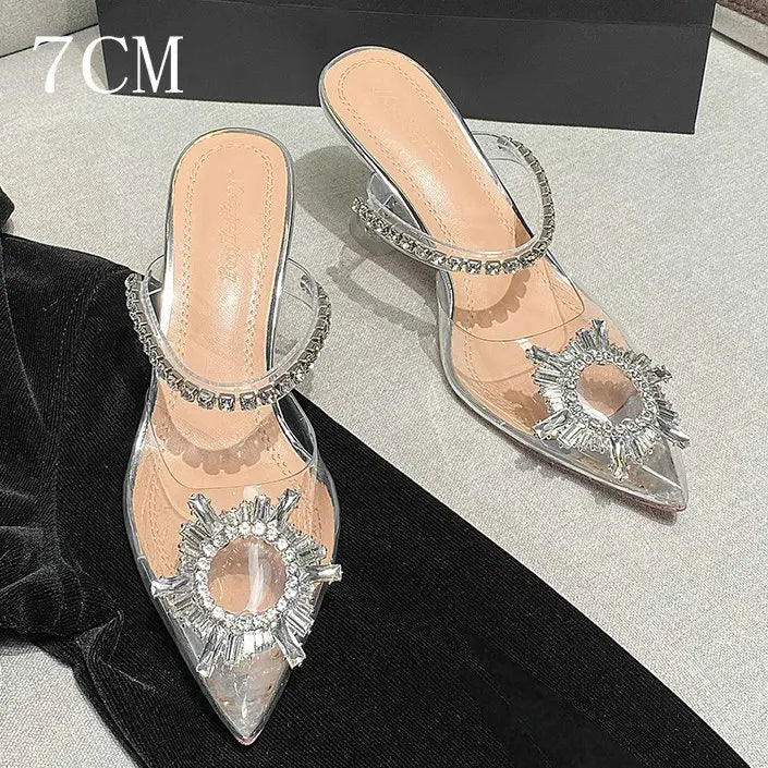 Luxury Rhinestone Transparent High Heels