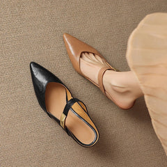 leather sheepskin metal accessories belt buckle high Heels