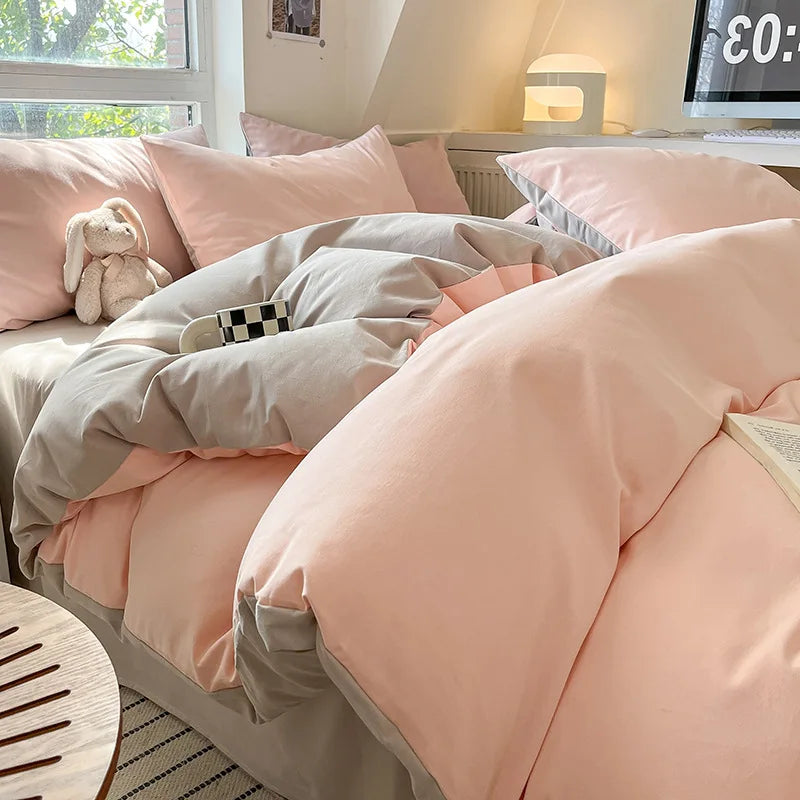 300TC 100% Cotton Sheet Set Full Size Home Bedding Set