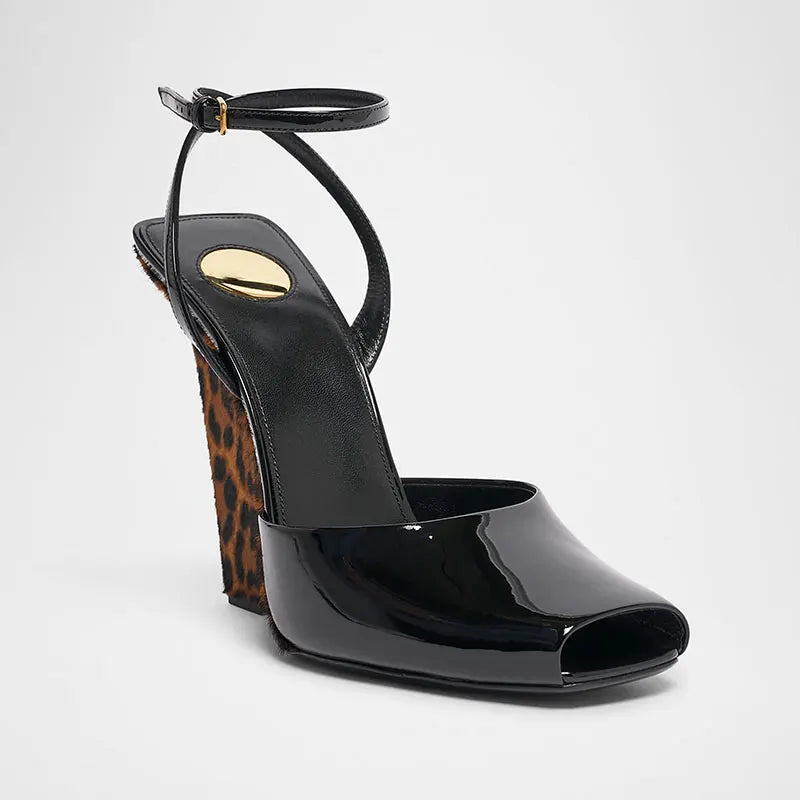 Stylish Peep-Toe High Wedge Heel